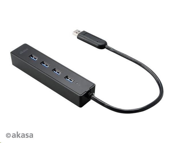 AKASA HUB USB Connect 4SX,  4x USB 3.0,  externé0 