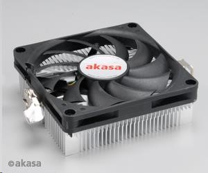 AKASA CPU chladič AK-CC1101EP02 pre AMD socket 754,  979,  AMx,  80mm PWM ventilátor,  pre mini ITX skrinky0 