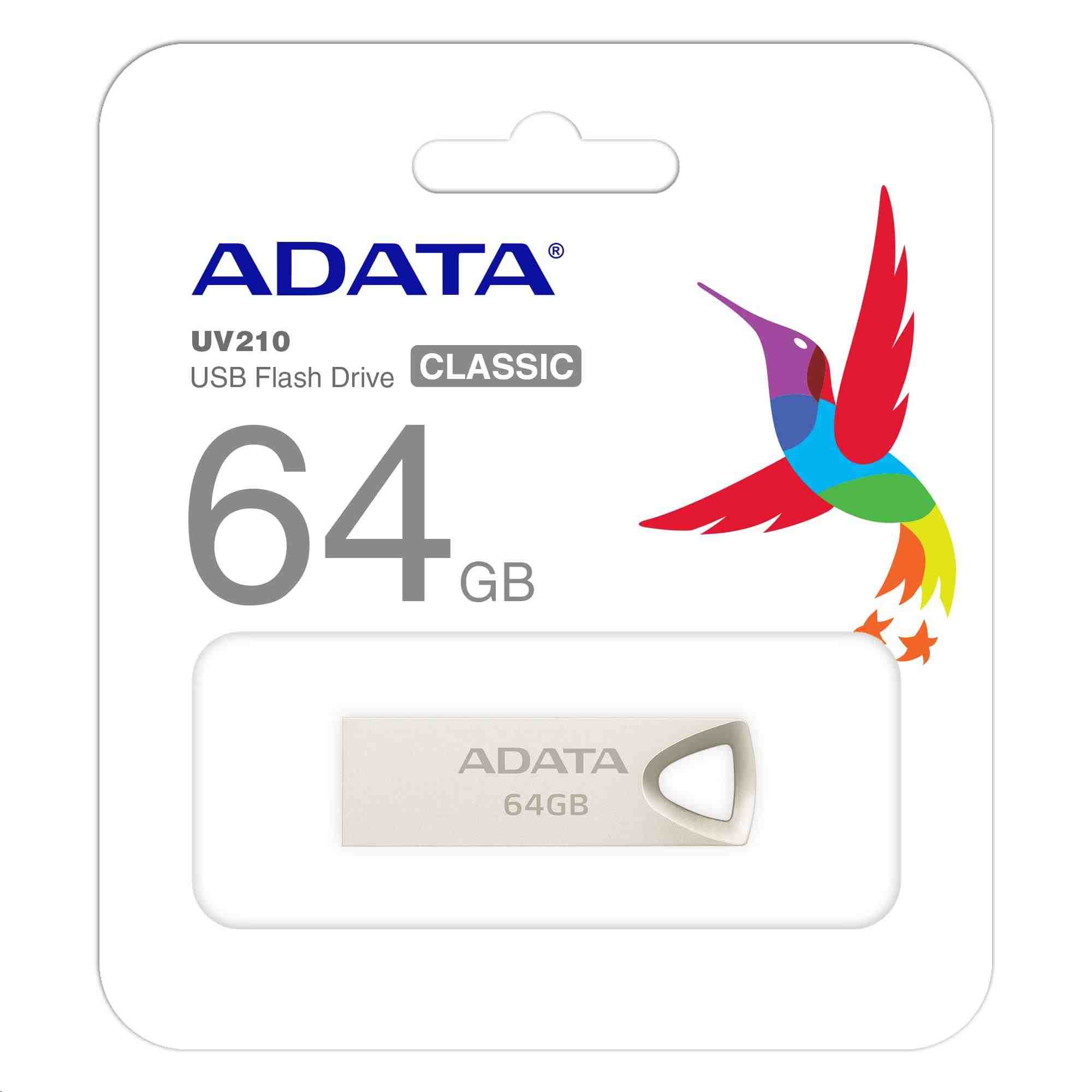 ADATA Flash Disk 64GB UV210,  USB 2.0 Dash Drive,  kov3 