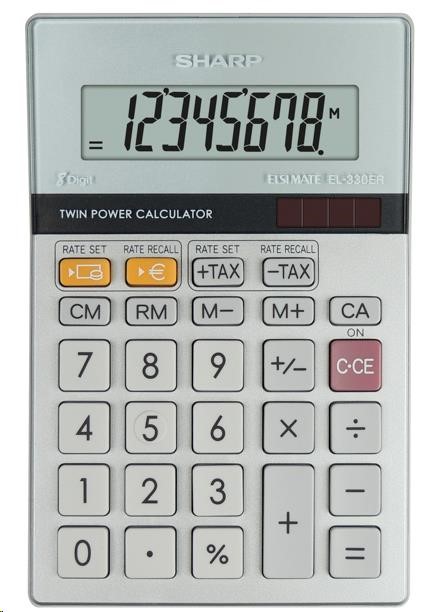 SHARP kalkulačka - EL330ERB - stříbrná0 