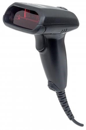 MANHATTAN Laserový snímač čiarových kódov,  hĺbka snímania 300 mm,  USB,  štandardné puzdro0 
