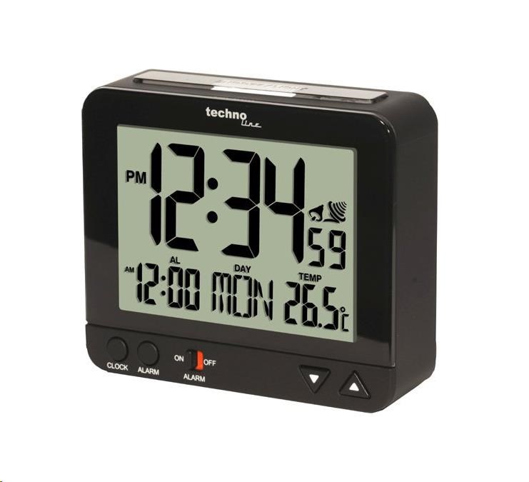 TechnoLine WT 195 - digitální budík černý s teploměrem1 