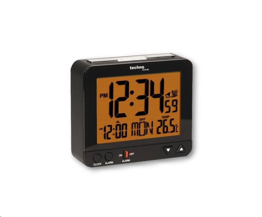 TechnoLine WT 195 - digitální budík černý s teploměrem0 