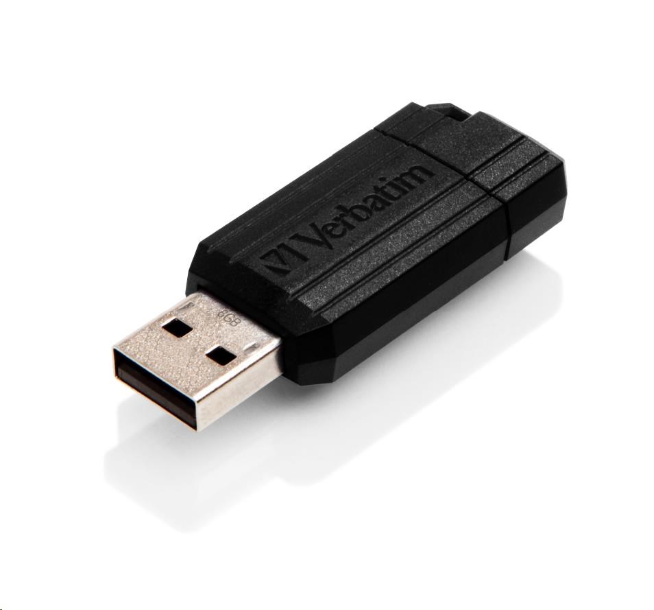 VERBATIM Flash disk 8 GB Store "n" Go PinStripe,  čierny2 