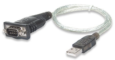 MANHATTAN prevodník USB na sériový port (USB AM /  DB9M,  RS232),  blister0 