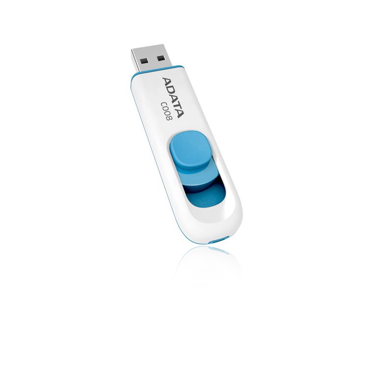 ADATA Flash disk 16GB C008,  USB 2.0 Klasická,  biela0 