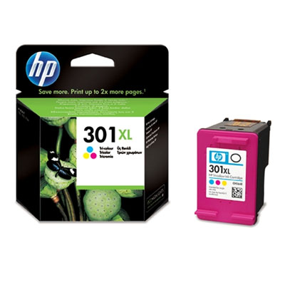 HP 301XL Tri-color Ink Cart,  6 ml,  CH564EE (330 pages)0 