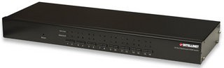 Intellinet 16-portový KVM prepínač do racku,  USB + PS/ 2,  vrátane 16 ks 1, 8 m káblov0 