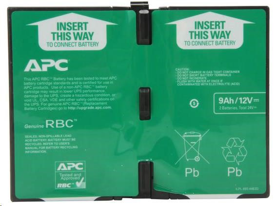 Náhradná batériová kazeta APC č. 124,  BR1200GI,  BR1200G-FR,  BR1500GI,  BR1500G-FR,  SMC1000I-2U1 