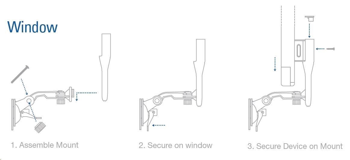 UBNT NanoStatio Mount NS-WM [držiak pre všetky typy nanostaníc na okno/ stenu]4 
