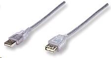 MANHATTAN USB kábel 2.0 A-A predĺženie 1, 8 m (strieborná)1 