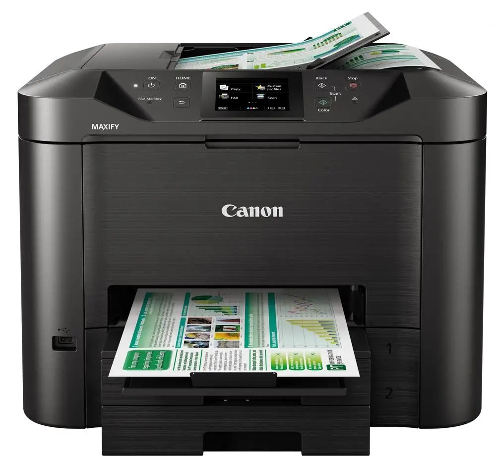 Canon MAXIFY MB5450 - farebný,  MF (tlač,  kopírka,  skenovanie,  fax,  cloud),  obojstranný tlač,  ADF,  USB,  Wi-Fi2 