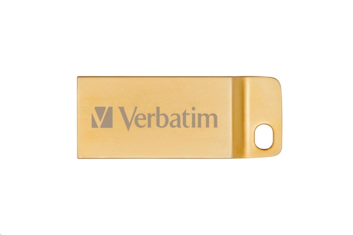 VERBATIM Flash Disk 64GB Metal Executive,  USB 3.0,  zlatá0 