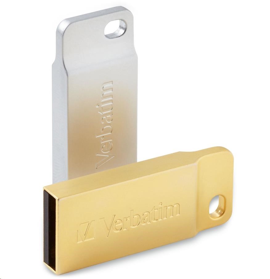 VERBATIM Flash Disk 64GB Metal Executive,  USB 3.0,  zlatá1 