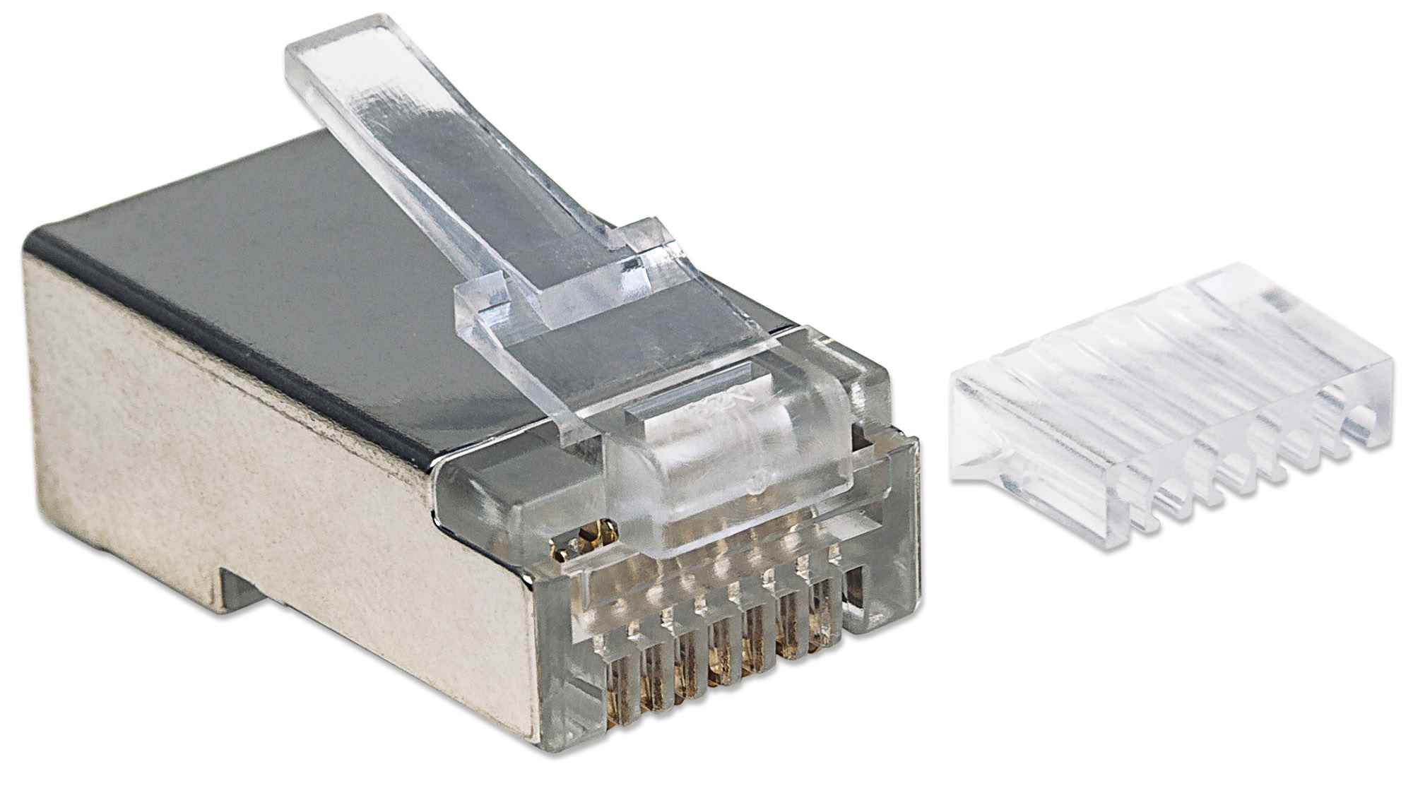 Intellinet konektor RJ45,  Cat6,  tienený STP,  15µ,  drôt,  90 ks v balení2 