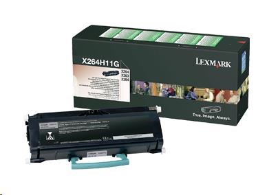 Čierny toner LEXMARK pre X264,  X363,  X364 z programu Lexmark Return (9 000 strán)0 