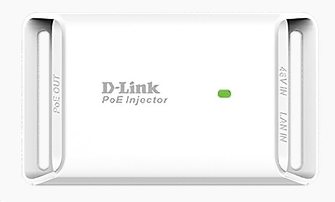 D-Link DPE-101GI 1portový gigabitový PoE injektor,  802.3af0 