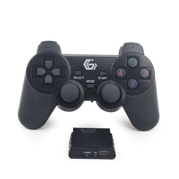 GEMBIRD gamepad JPD-WDV-01,  vibrační,  bezdrátový,  PC/ PS2/ PS3,  USB0 