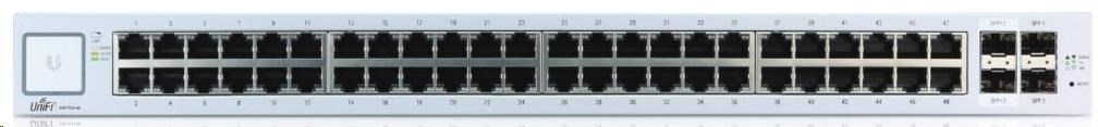 UBNT UniFi Switch US-48 [48xGigabit,  ! bez PoE !,  2xSFP + 2xSFP+,  neblokujúce 70Gbps]0 