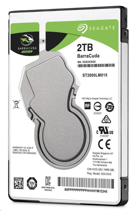 SEAGATE HDD 2TB BARRACUDA,  2.5