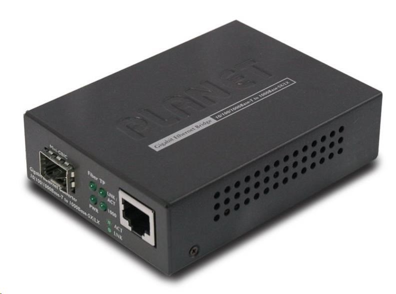 Planet GT-805A modulární konvertor Gigabit 10/100/1000BaseT/SX0 
