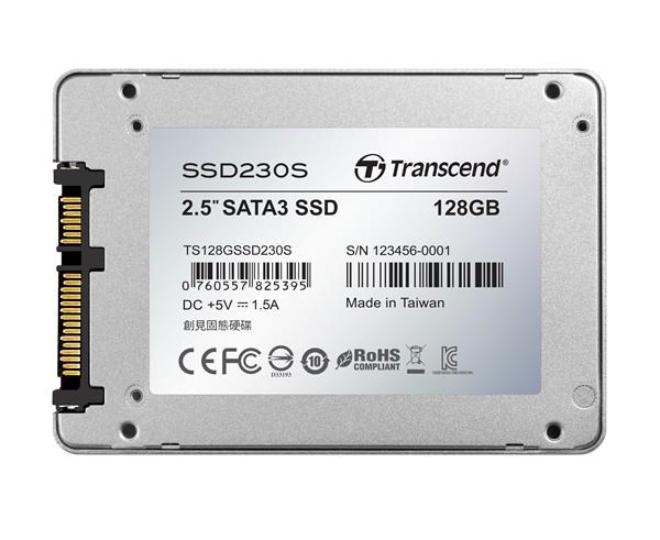 TRANSCEND SSD 230S 128GB, SATA III 6Gb/s, 3D TLC, hliníkové puzdro0 
