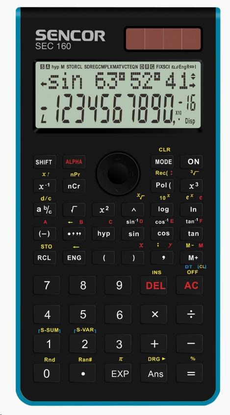 Sencor kalkulačka  SEC 160 BU0 