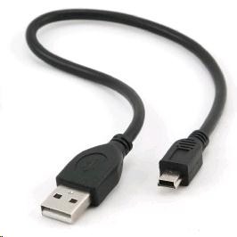 Kábel USB GEMBIRD 2.0 A-Mini B (5pin) 30 cm na externé pevné disky (ADATA, WD, ...)0 