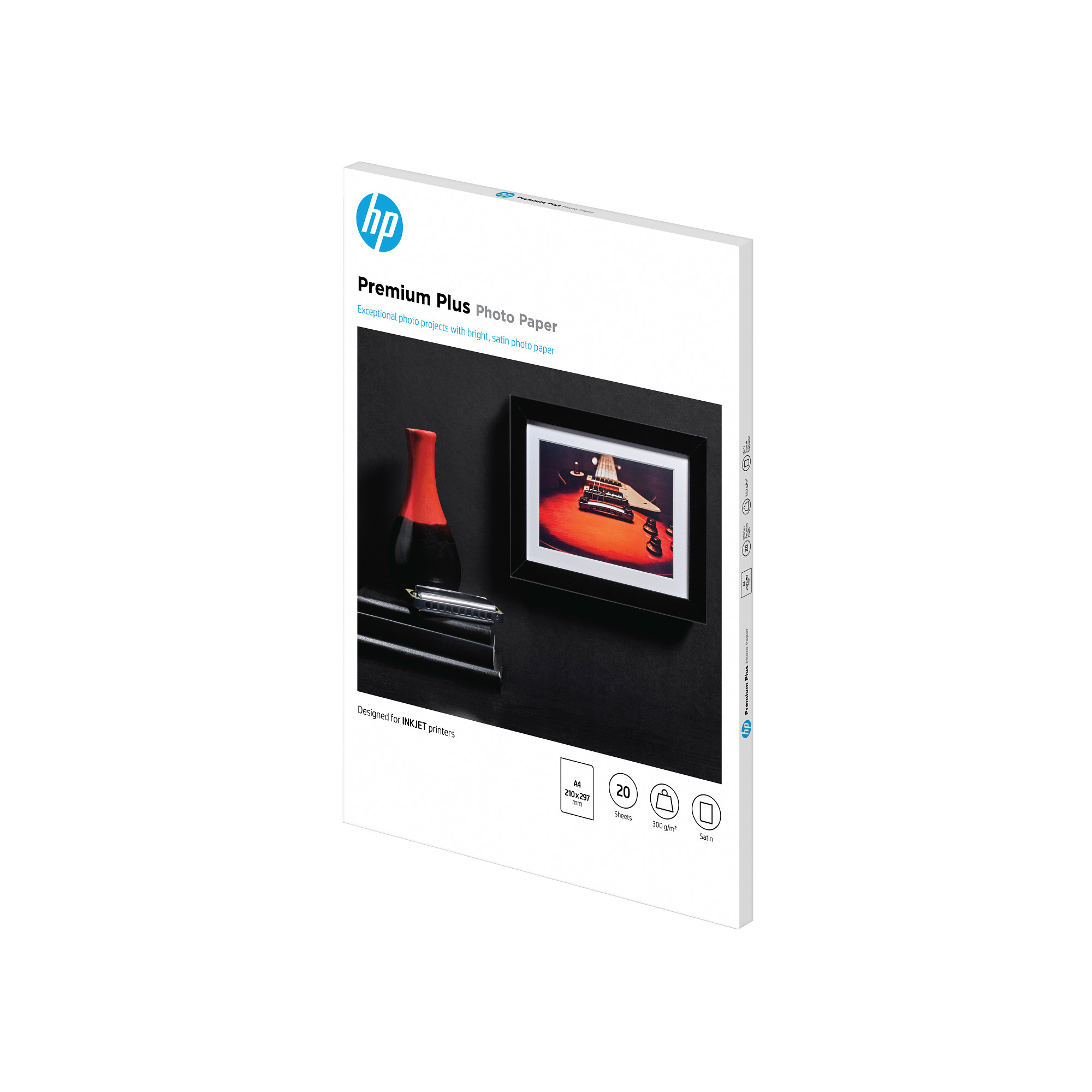 HP Premium Plus Semi-gloss Photo Paper-20 sht/ A4/ 210 x 297 mm,  300 g/ m2,  CR673A1 