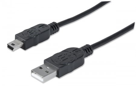 MANHATTAN USB kábel 2.0 Kábel A-mini B 1,8 m0 
