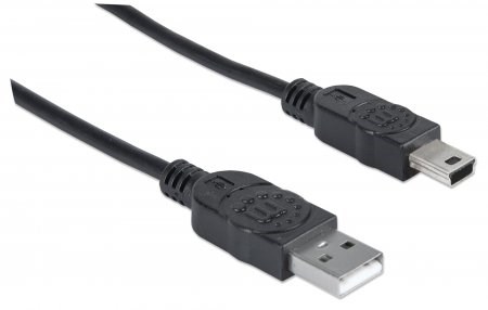 MANHATTAN USB kábel 2.0 Kábel A-mini B 1,8 m1 