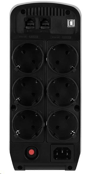 CyberPower PFC SineWave LCD GP UPS 900VA/ 540W,  zásuvky Schuko1 