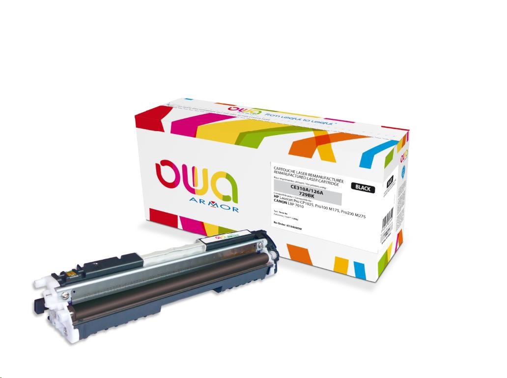 OWA Armor toner pre HP Laserjet Pro CP1025,  Pro100 M175,  Pro200 M275,  1200 strán,  CE310A,  čierna/ čierna0 