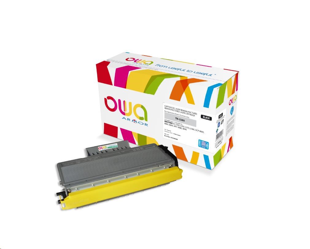 OWA Armor toner pre BROTHER HL 5340,  5350,  5370,  5380,  11000 strán,  TN3280,  čierny/ čierny (TN-3280 JUMBO)0 