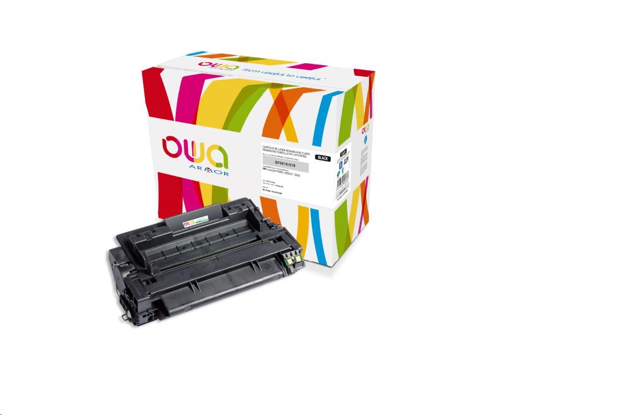 OWA Armor toner pre HP Laserjet P3005,  M3027,  3035,  13000 strán,  Q7551X ,  čierny/ čierny0 