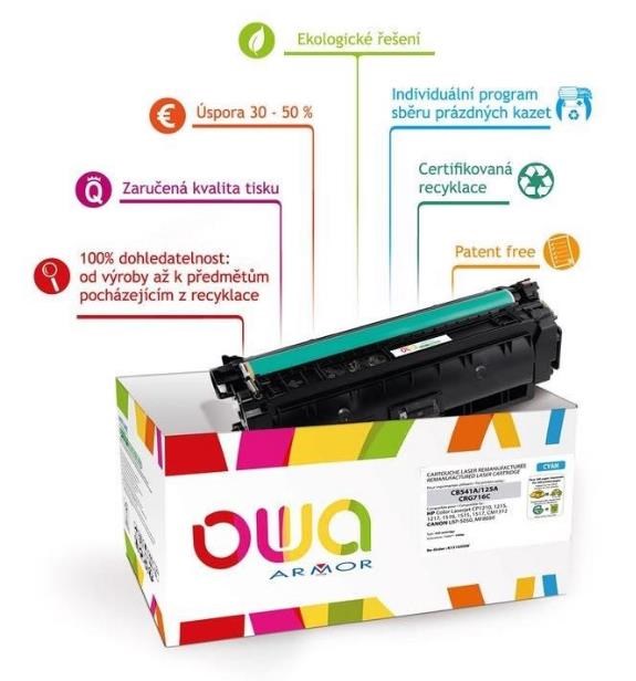 OWA Armor toner pre HP Laserjet Ese 700 M775,  13500 strán,  CE340A,  čierna/ čierna1 