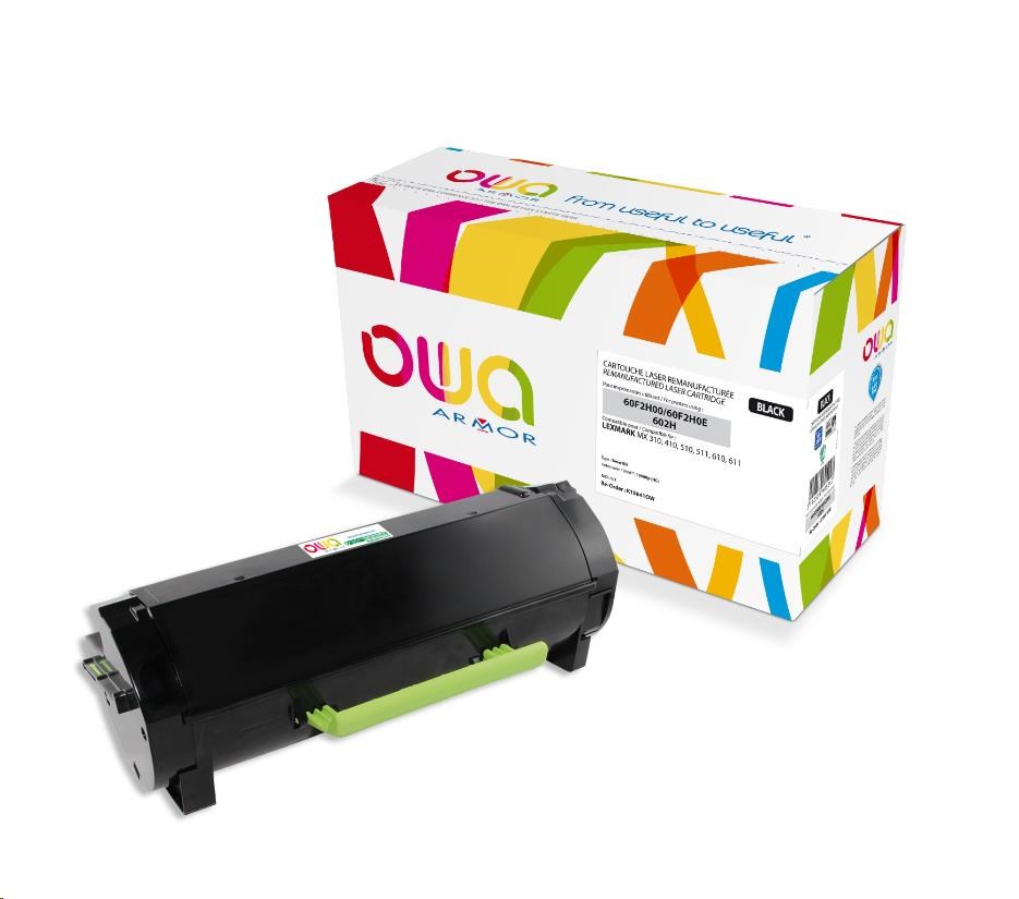 OWA Armor toner pre LEXMARK MX310,  410,  510,  511,  610,  611,  10000 strán,  60F2H00,  čierna/ čierna0 