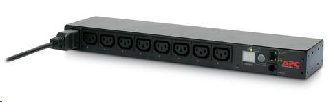 APC Rack PDU,  prepínaná,  1U,  16A,  208/ 230V,  (8)C13,  IEC-320 C20 2.5 m0 