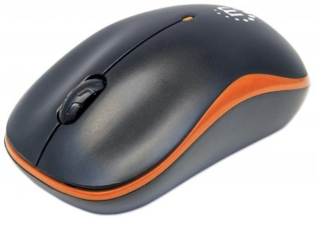 MANHATTAN Myš Success,  USB optická,  1000 dpi,  čierno-oranžová0 
