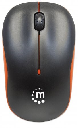 MANHATTAN Myš Success,  USB optická,  1000 dpi,  čierno-oranžová2 