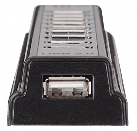 MANHATTAN Hi-Speed USB 2.0 Stolný rozbočovač, 10 portov3 