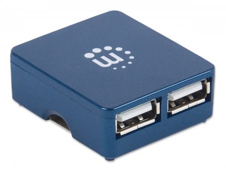 MANHATTAN USB 2.0 Micro Hub,  4 porty,  napájanie zbernice4 