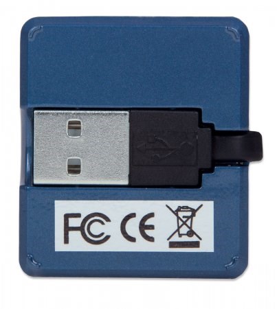 MANHATTAN USB 2.0 Micro Hub,  4 porty,  napájanie zbernice2 