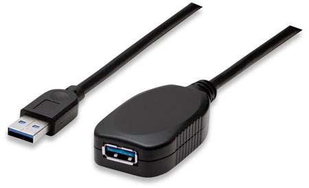 MANHATTAN USB kábel 3.0 A-A predĺženie 5 m (čierne)4 