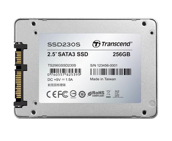 TRANSCEND SSD 230S 256GB, SATA III 6Gb/s, 3D TLC, hliníkové puzdro1 