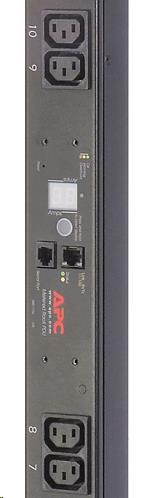 APC Rack PDU,  meraná,  Zero U,  10A,  230V,  (16)C13,  IEC-320 C14 3m0 