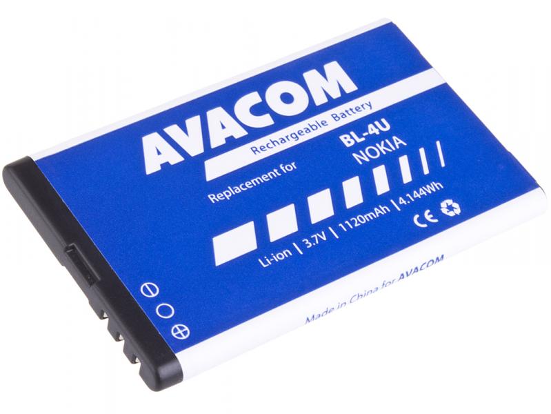 Batéria AVACOM GSNO-BL4U-S1120A do mobilu Nokia 5530, E66, 5530, E75, 5730, Li-Ion 3, 7 V 1120mAh0 