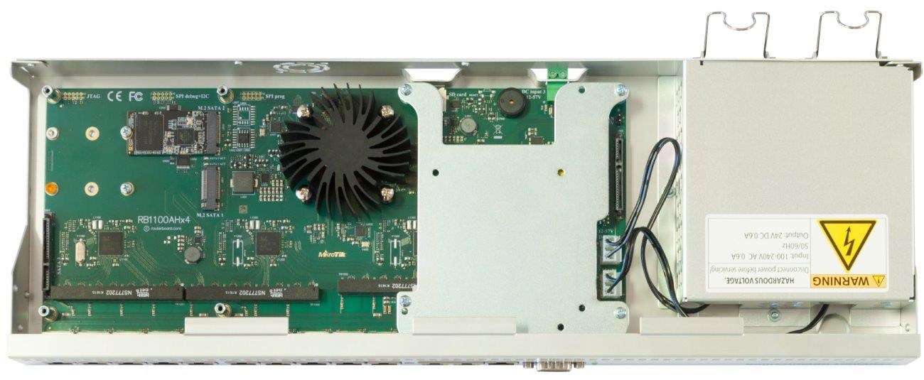 MikroTik RouterBOARD RB1100Dx4 DudeEdition (RB1100AHx4),  1.4 GHz štvorjadrový procesor,  1 GB RAM,  13x LAN,  vrátane. Lic1 