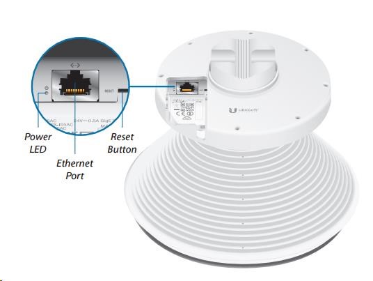 UBNT airMAX IsoStation IS-5AC [AP/ Klient 450+Mbps,  256QAM,  45° rohová anténa,  14dBi,  airMAX ac]2 
