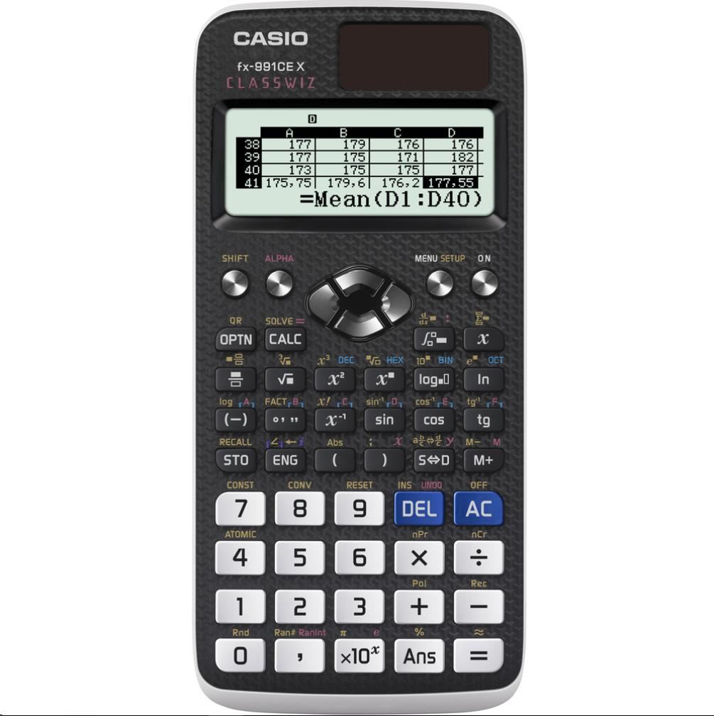 CASIO kalkulačka FX 991 CE X, černá, školní0 